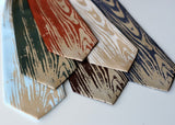 cybeorptix woodgrain print ties