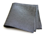 zug linen + silk blend woven pocket square