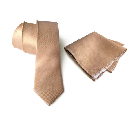 Linen Ties & Pocket Squares: Solid & Pattern Ties