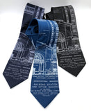 Blueprint Necktie: Detroit Train Station