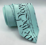 We the People Necktie, US Constitution printed tie