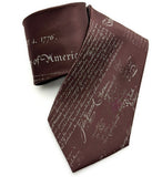 Declaration of Independence Necktie, American History printed tie