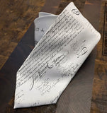 Declaration of Independence Necktie, American History printed tie