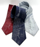 Declaration of Independence Necktie, American History printed tie