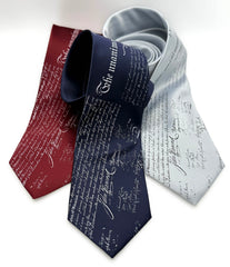 Declaration of Independence Necktie, American History printed tie