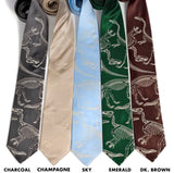 Dinosaur Bones Silk Necktie