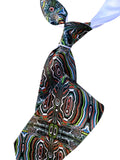 Fordite Necktie, Detroit Agate "Jeepite" printed tie