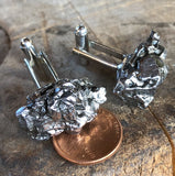 Meteorite Cufflinks. Space Rock Cuff Links, Campo Del Cielo - XL size