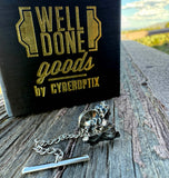 Meteorite Tie Tack. Campo Del Cielo, Irony Meteorite Gemstone Tie pin