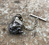 Meteorite Tie Tack. Campo Del Cielo, Irony Meteorite Gemstone Tie pin