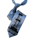 Oil and Gas Necktie, Oil well derrick, oil field pumpjack tie