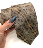 Petoskey Stone Necktie, Michigan Fossil Coral Printed Tie