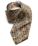 Petoskey Stone Necktie, Michigan Fossil Coral Printed Tie