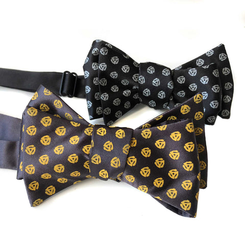 45 Adapter Bow Tie, 45 RPM Polka Dot