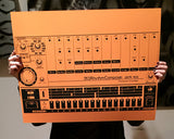 808 Art Print, Vintage Drum Machine Poster - Cyberoptix TieLab - 1