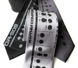 909 Drum Sequencer Necktie, Detroit DR-909 Tie, by Cyberoptix