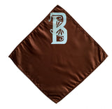 Custom monogrammed pocket square, letter B