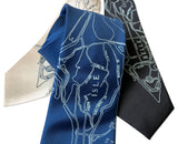 Belle Isle Map Neckties, Detroit Print Ties. Cyberoptix