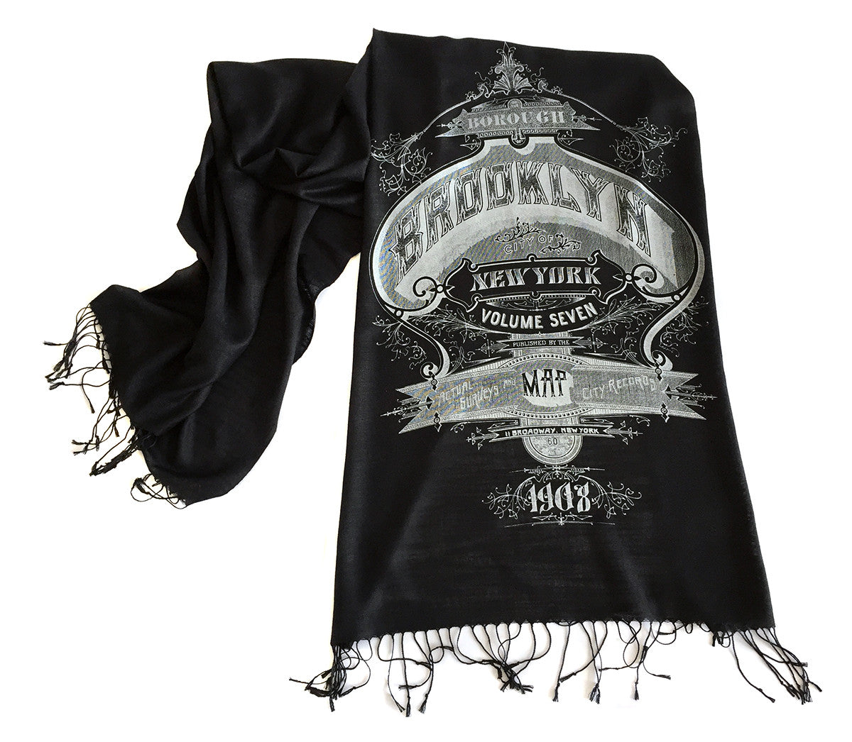 Brooklyn Scarf. New York City linen-weave pashmina
