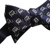 Old English D Bow Tie, Detroit Dot Pattern