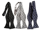 D Dot self tie bow ties. Old English Detroit D Pattern Bow Ties, Cyberoptix Tie Lab