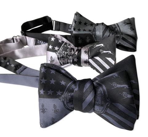 Detroit City Flag Bow Tie, 1940s Historic Flag Print