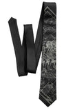 Gemini Necktie, The Twins. Black Zodiac Constellation Star Chart Tie by Cyberoptix