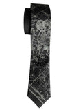 Gemini Necktie, The Twins. Black Zodiac Constellation Star Chart Tie by Cyberoptix