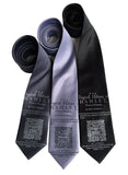 Hamlet Print Neckties, Shakespeare Ties, by Cyberoptix 