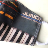 Juno Face Mask, Vintage Synthesizer Fitted Face Cover