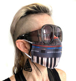 Juno Face Mask, Vintage Synthesizer Fitted Face Cover