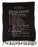 Black Dewey Decimal Literature scarf, by Cyberoptix