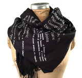Dewey Decimal Literature scarf, by Cyberoptix