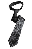 Taurus Necktie, Black. Zodiac Constellation Star Chart Tie by Cyberoptix