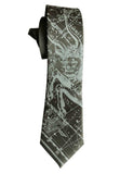 Taurus Necktie, Olive Green. Zodiac Constellation Star Chart Tie by Cyberoptix