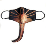 Face Hugger Mask. Aliens-inspired, adjustable fabric face cover. Xenomorph, Facehugger face mask