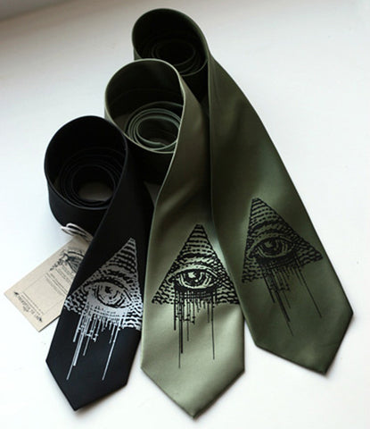 All Seeing Eye Silk Necktie