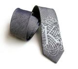 Initial Necktie. Personalized Silk + Linen Blend, AlphabeTIES