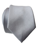solid color light grey necktie, by Cyberoptix. Fine woven stripe texture