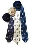 Anchor Print Neckties, Nautical Ties by Cyberoptix