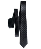 Anvil Necktie, black pearl on black. Metalsmithing Print Tie, by Cyberoptix