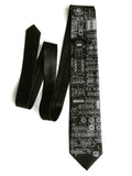 Black Apollo Lunar Lander necktie