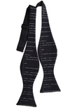 Apollo 11 Source Code Self Tie Bow Tie, black. By Cyberoptix