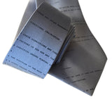 Apollo 11 Source Code Silk Necktie, cadet blue. By Cyberoptix