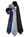 Apollo 11 Source Code Silkscreen Printed Neckties, by Cyberoptix