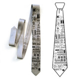 Apollo Lunar Lander necktie, aluminum