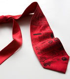 Rocket Science, red silk necktie.