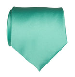 Aqua Blue solid color necktie, Blue Green tie by Cyberoptix Tie Lab