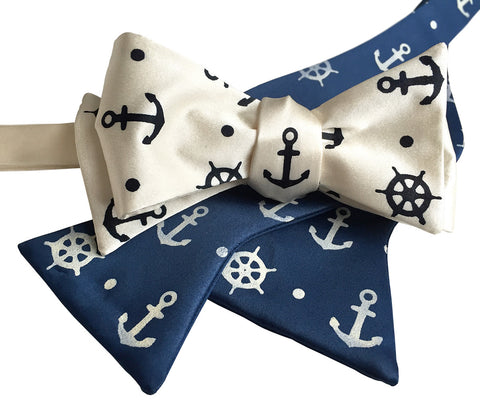 Anchor Bow Tie, Nautical Print