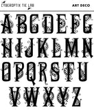 Cyberoptix Art Deco font for initial monograms